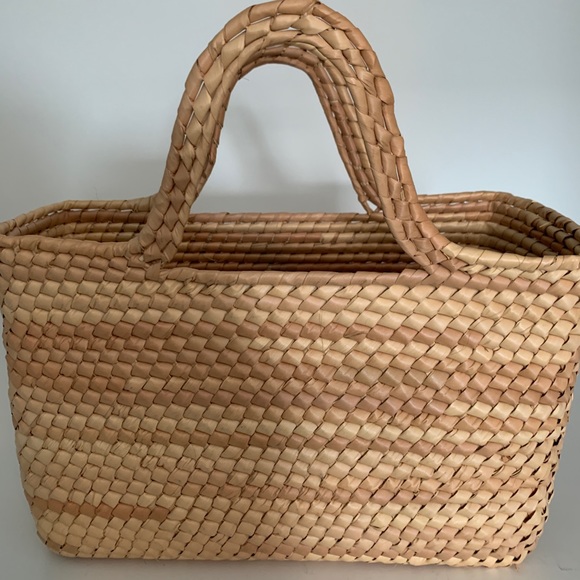 Bamboo made open purse, very cute summer purse! - Picture 1 of 3